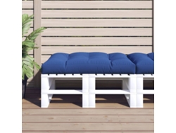 Cojín de sofá de palé de 120 x 80 x 12 cm, tela azul rey, Dkd Home Decor