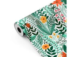 Rollo Papel Regalo Animales Selva 31cm X 80m Bobina Resistente Niños Cumpleaños - Fp Fiesta Paper