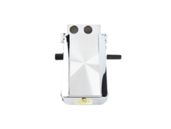 Cerradura antirrobo sin llave, acero inoxidable, color plata.