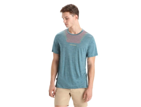 Camiseta de Hombre ICEBREAKER Sphere Ii Hitt Verde (L)