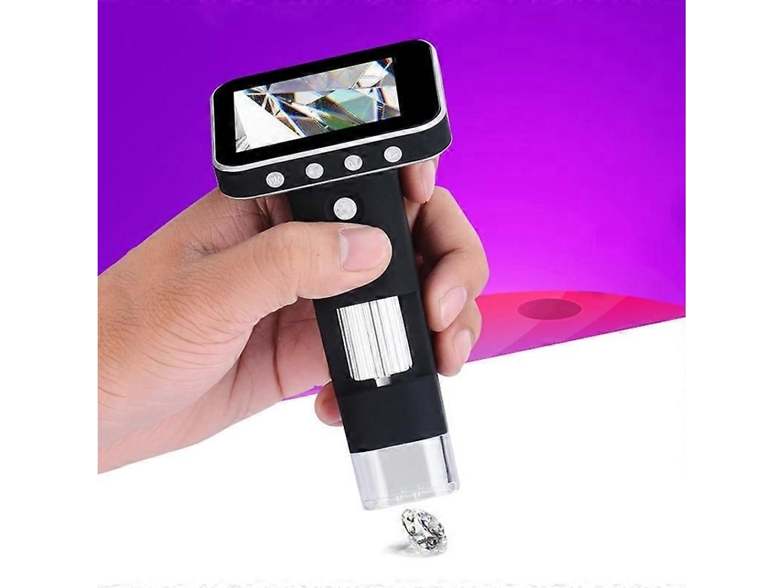 Microscopio digital portátil inalámbrico inteligente DM1 de 3,5 pulgadas con aumento de 500x y alta definición. Microscopio portátil para niños sin soporte.
