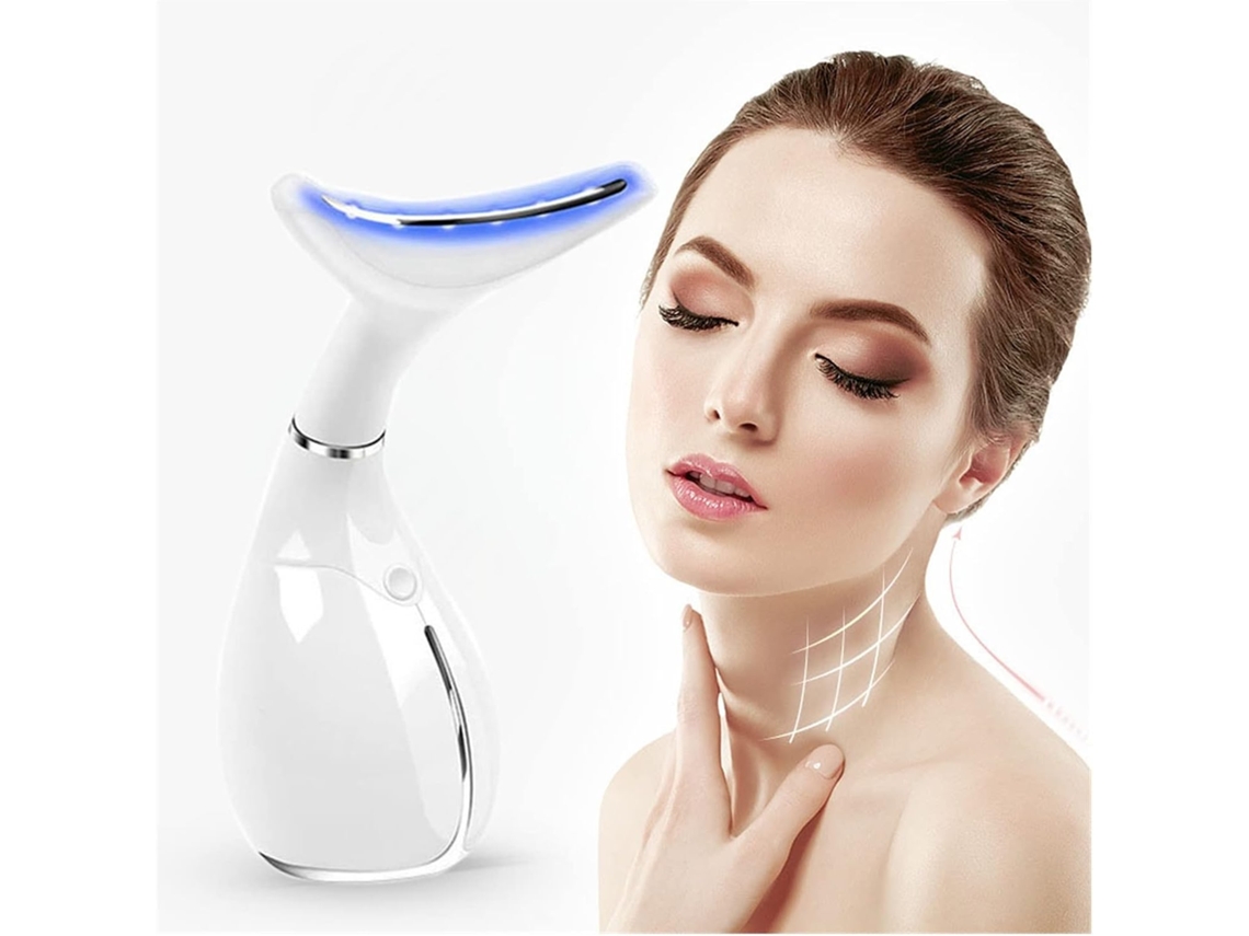 Dispositivo De Masaje Para El Cuidado De La Piel Con Vibración De Fotones Led, Lifting De Cuello, Reafirmación De La Piel Y Eliminación De Arrugas.