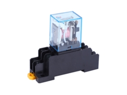 Relé De Potencia De Bobina Dpdt De 8 Pines Ly2nj Con Base Ptf08a (220 V Ca)