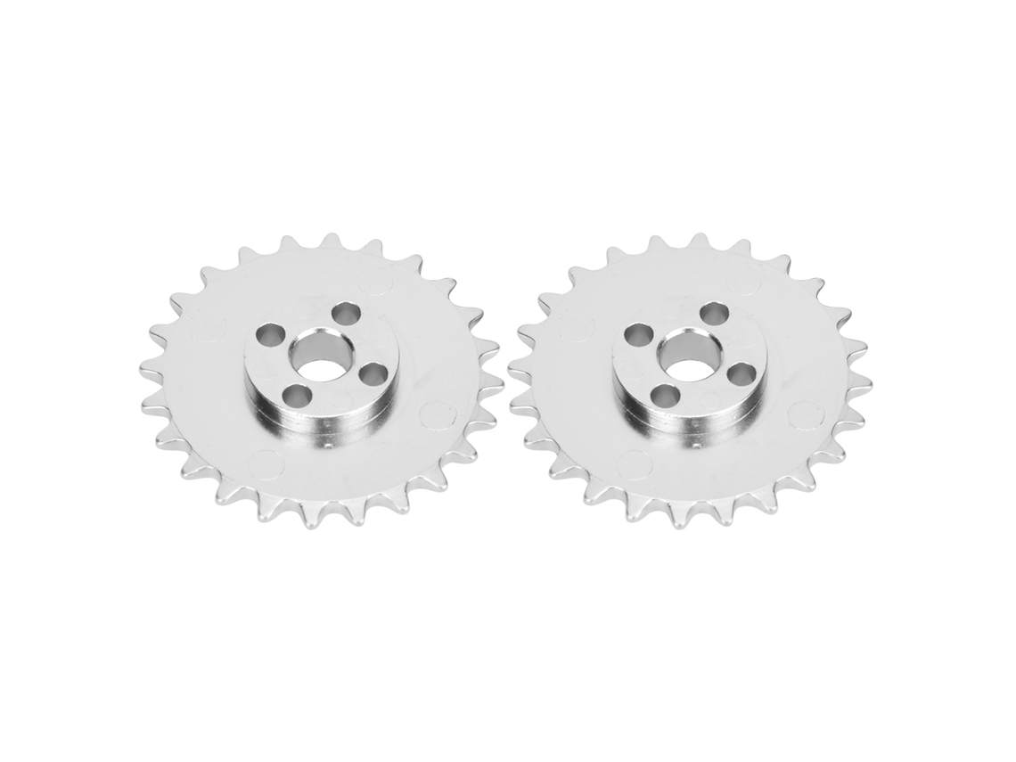 2 Piñones De Aleación De Zinc De 24 Dientes, 52 Mm X 6,8 Mm, Para Piezas De Robots Industriales.