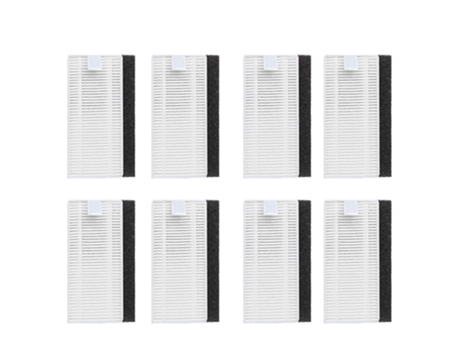 Pacote com 8 filtros hepa para aspirador de pó robô cecotec excellence 1090