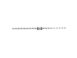 Carril Lineal Miniatura Mgn12h Negro Con Bloque Deslizante, 12 Mm De Ancho, 500 Mm