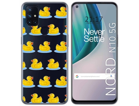 Carcasa OnePlus Nord N10 5G TUMUNDOSMARTPHONE Dibujos Transparente Multicolor