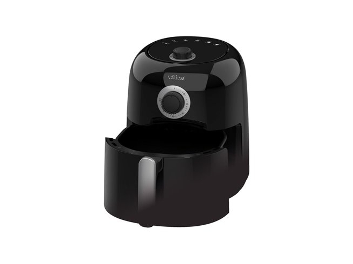 Freidora De Aire Sabiri Fácil De Usar Con Asa Y Patas Antideslizantes Ip20 273x304x210mm Color Negro Y Plata Väline (1450w 230v)