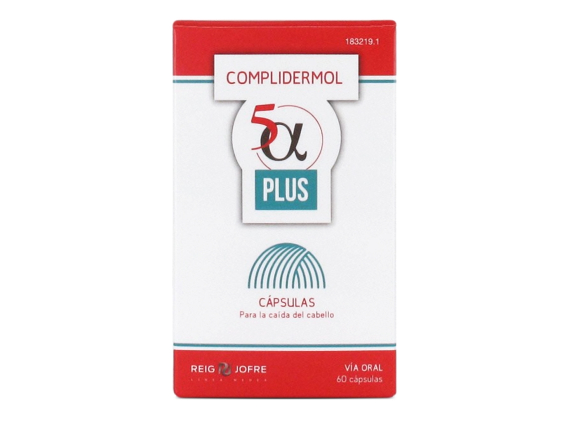 Complemento Alimentar COMPLIDERMOL Complidermol 5 Alfa Plus (60 capsulas)