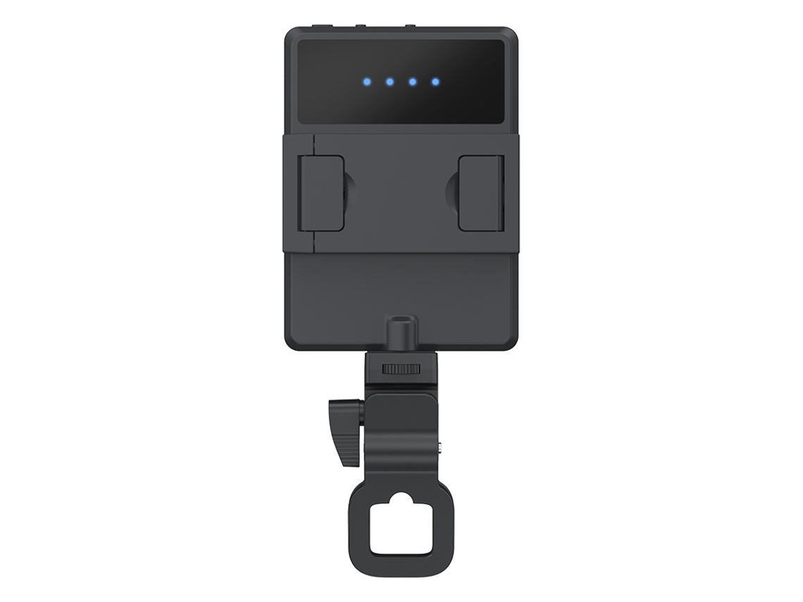 Luz para selfies Chrui de 60 LED con clip delantero y trasero, recargable, con 3 modos de iluminación (negra)