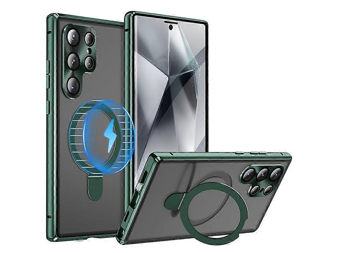 Funda Para Samsung Galaxy S25 Ultra, Compatible Con Soporte Magsafe, Carcasa De Pc Mate Con Película De Vidrio Templado Hd