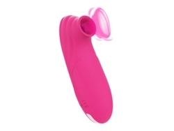 Vibrador de masaje de succión impermeable de silicona de 10 frecuencias para mujeres (rosa roja) YIZHOOD