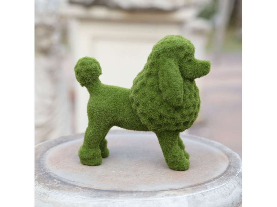 Estatua De Animal De Resina Flocada De Estilo Europeo, Figura De Jardín Con Musgo Simulado, Tipo C