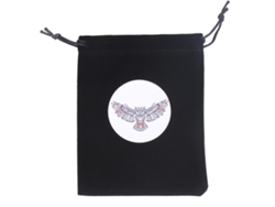 Estuche para cartas de tarot, 15x11,5 cm, con cordón ajustable, ideal para guardar cartas de juego, joyas, monedas y accesorios.