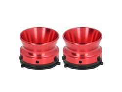 1 Par De Adaptadores De Buje Nab Universales De Aluminio Pulido De 10 Pulgadas Para Studer Revox Akai Teac Rojo