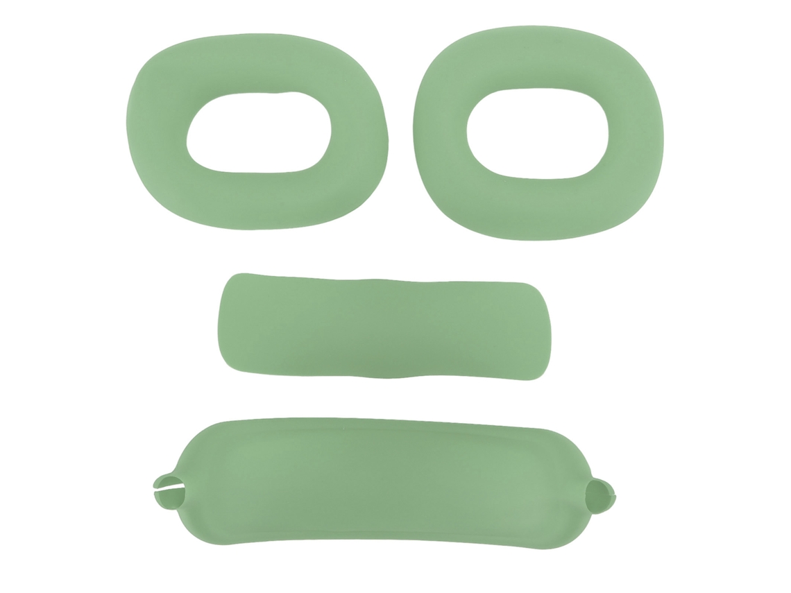 Juego Profesional De Tapones Para Los Oídos Y Fundas Para Auriculares De Silicona Verde Para Ios