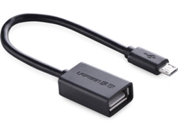 Cable USB UGREEN (USB - 12 cm - Negro)