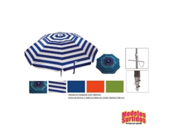 Parasol 200 Varilla Fibra C/ventosa C/rosca