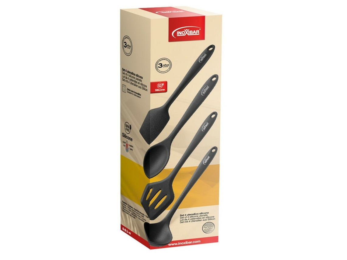 Utensilios De Cocina Inoxibar 35391 Silicona (4 Unidades)