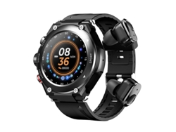 Smartwatch CHRONUS con Auriculares Bluetooth Pantalla táctil de 1,28 '' Rastreador de Fitness (Negro)
