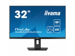 Monitor IIYAMA XUB3293UHSN-B5 (Negro - 32 - 31,5 - IPS - LCD - Flicker free - 4K Ultra HD - 4 ms)