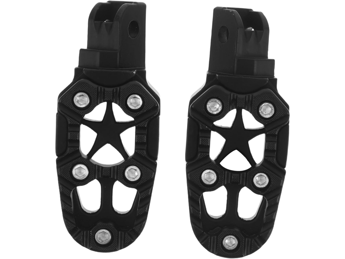 Reposapiés De Metal Negro Para Pasajero De Motocicleta Todoterreno, Parte Trasera.