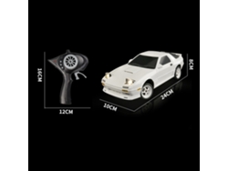 Coche Teledirigido De Drift A Escala 1/18 Con Esp 2.4ghz, Luces Giratorias, Regalo Para Niños Y Niñas.