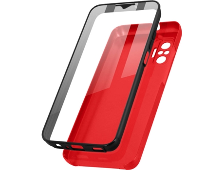 Carcasa Xiaomi Redmi Note 10s AVIZAR TPGLASS-RD-RN10R Rojo