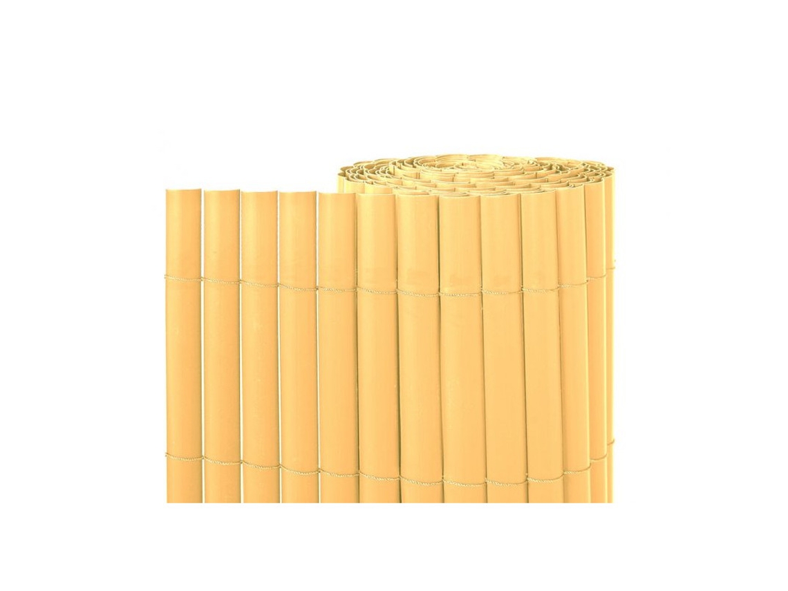 Cañizo Pvc Natural | Cañizo Ocultación Pvc Simple Cara 1x5 Metros | Valla Privacidad Pantalla Pvc | Valla Decoración Exterior Uv Suinga