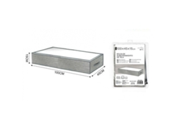 Caja de almacenamiento de tela de gran capacidad para la organización del hogar, 100 x 45 x 15 cm, organizador plegable, solución de almacenamiento, organizador