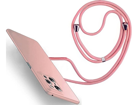 Funda Oppo Find X3 Pro Turtleshell Rígida con Collar Rosa