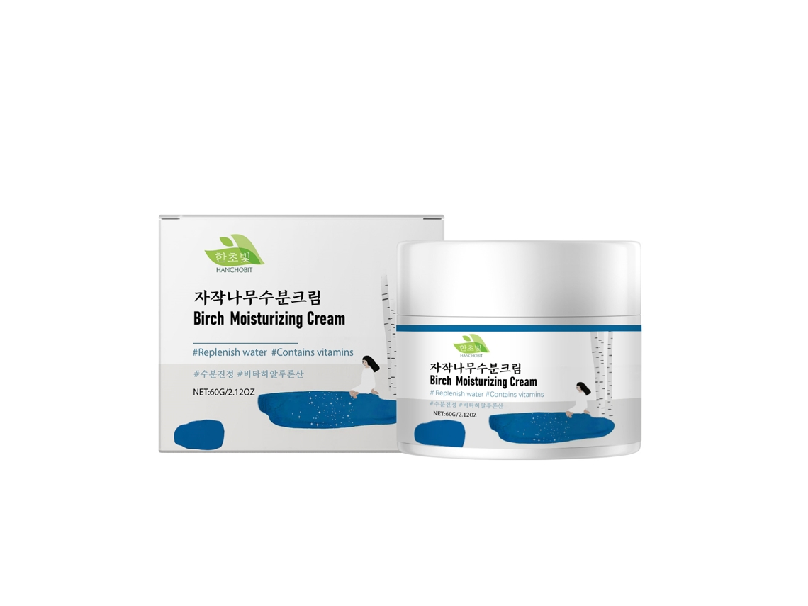 Crema hidratante de abedul para una piel suave y nutrida.