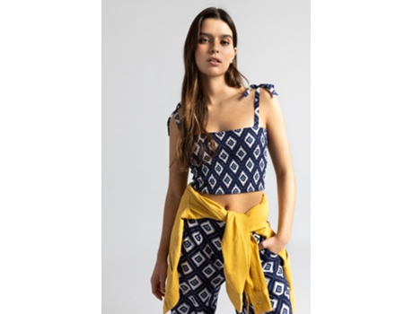 Top de Mujer THROTTLEMAN Algodón Multicolor (M)