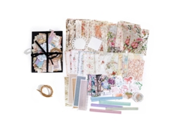 Kit de scrapbooking con 85 hojas de pegatinas decorativas MDUG vintage (estilo C)