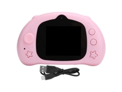 Cámara digital D2026n para niños, 12 MP, bonita videocámara con pantalla LCD, regalo de cumpleaños, color rosa.