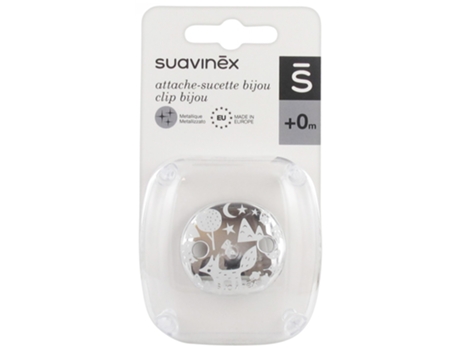 Chupete SujetaClip Joya 0 Mes Y Modelo: Zorro Blanco SUAVINEX