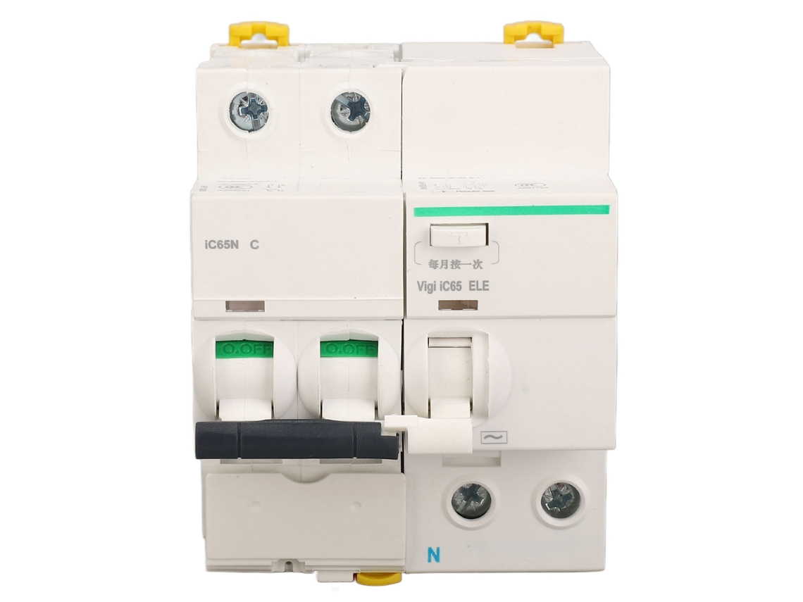 Interruptor automático de seguridad con protección contra fugas para edificios, 400 V 40 A