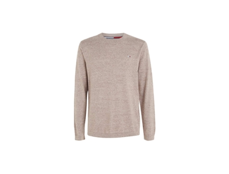 Camiseta de Hombre TOMMY JEANS Slub Algodón Gris (M)