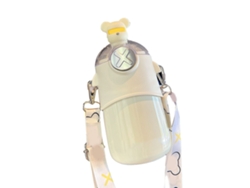 Biberón térmico con pajita, acero inoxidable 316, 480 ml.