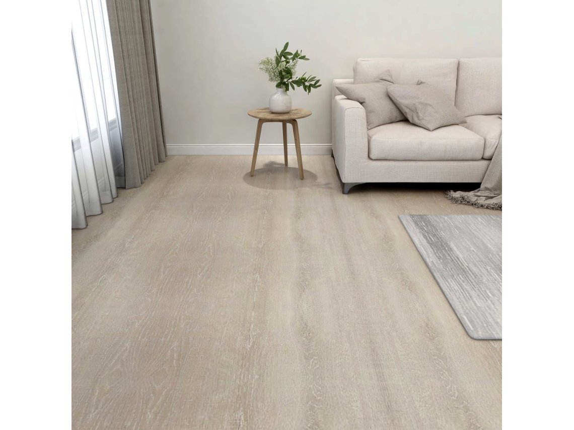 Lamas Para Suelo Autoadhesivas 55 Uds Pvc Beige 5,11 M²