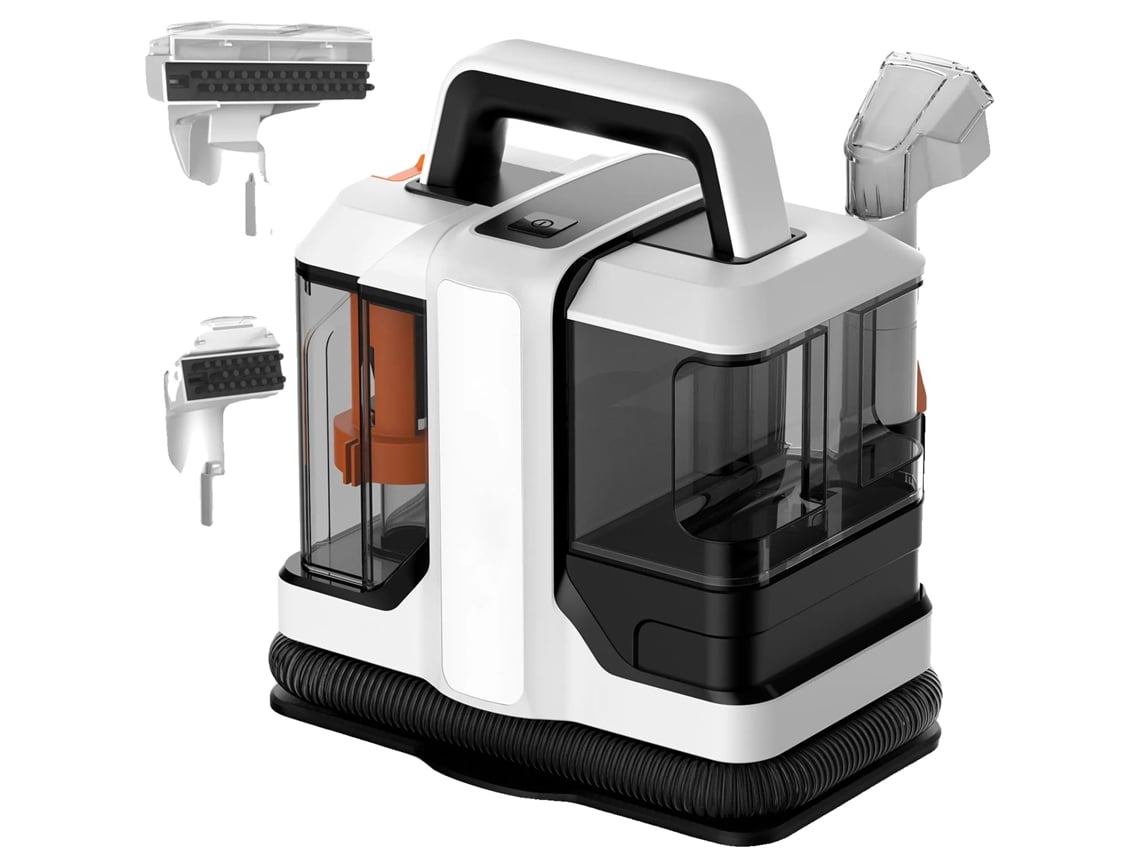 Aspiradora de mano para alfombras, potente succión de 750 W, funciones de limpieza versátiles, color blanco, OEM UE