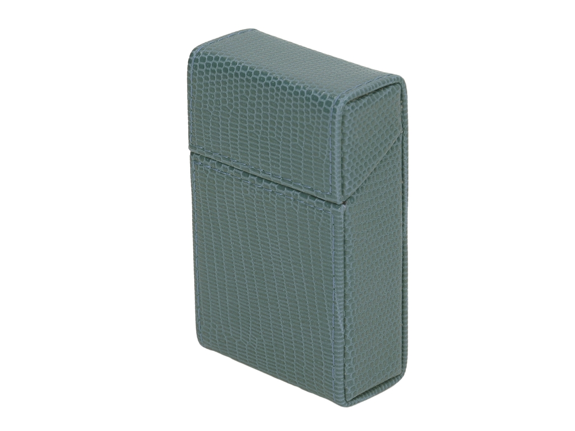 Estuche Unisex De Piel Sintética Con Diseño De Lagarto, Práctico Y Portátil, Color Verde.