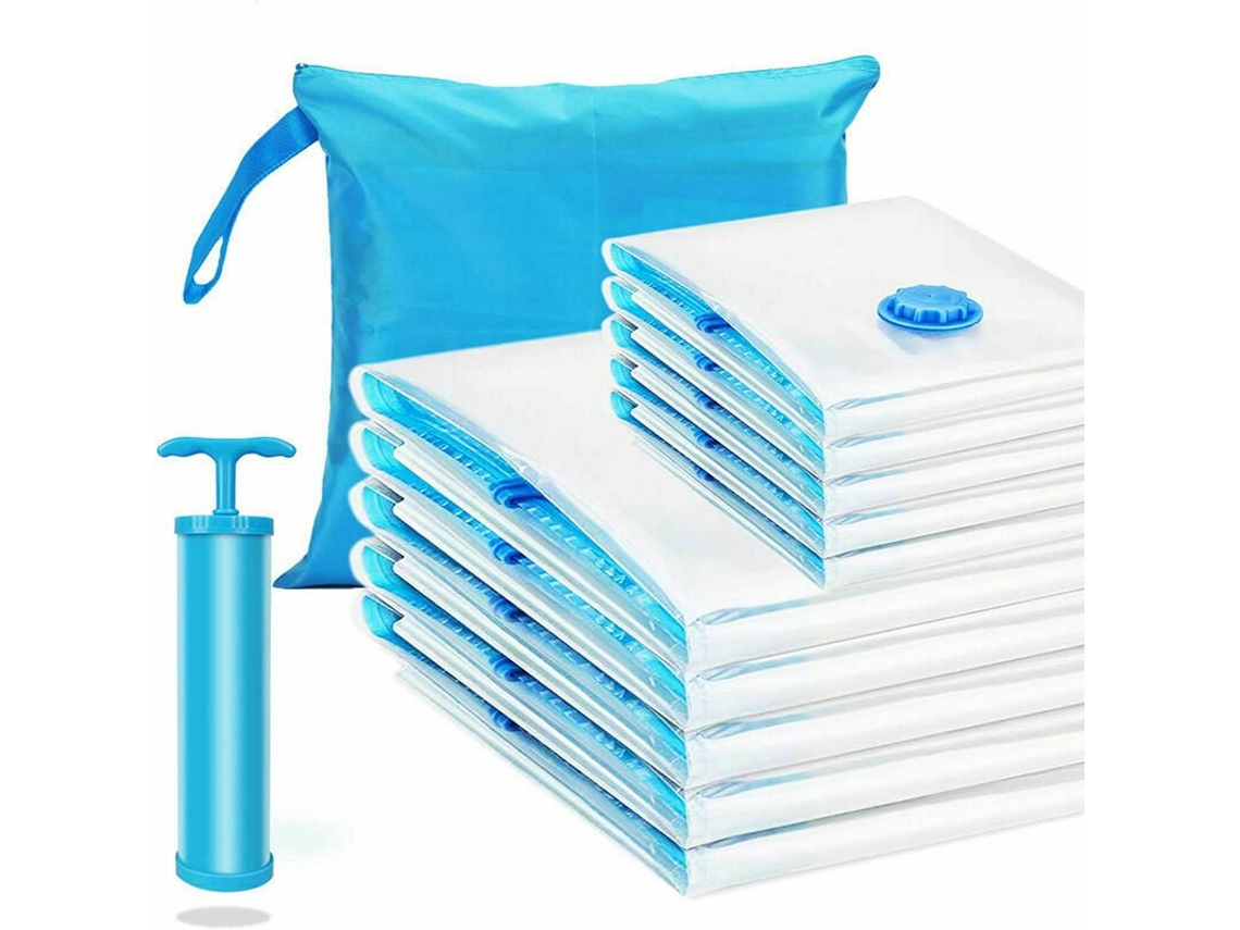 JILLIOPER Bolsas de almacenamiento al vacío con cierre hermético, bolsas ahorradoras de espacio para una organización óptima del armario, bolsas de compresión c