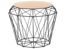 Mesa de centro BELIANI Elida de MDF Madera clara 43x43x38