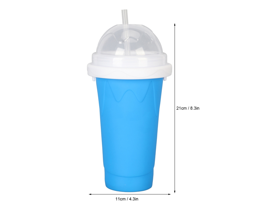 Copa Slushie Reutilizable De Silicona Y Tpu, Grande, Fácil De Limpiar, Para Viajes Y Camping, Azul