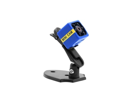 Mini cámara de seguridad Full HD 1080P con visión nocturna azul