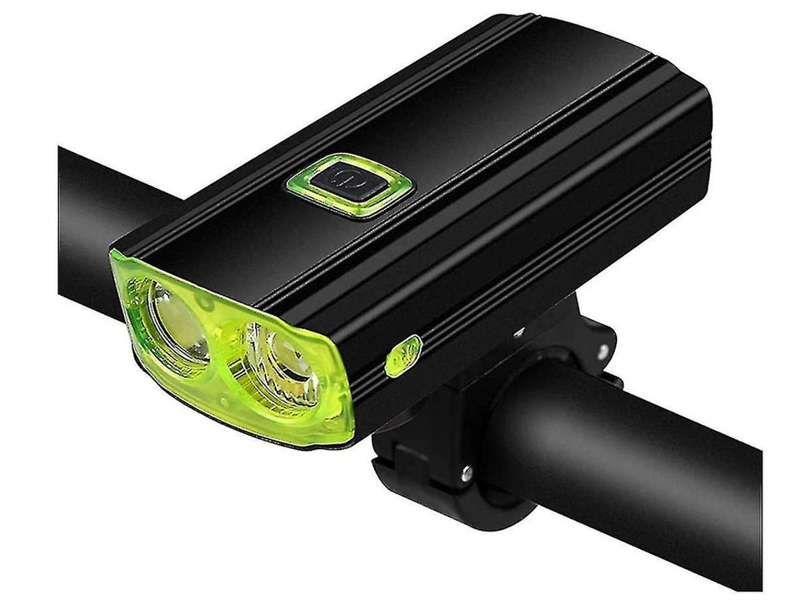 Juego de luces para bicicleta con 5 modos y timbre IPX8, color verde Yizhood