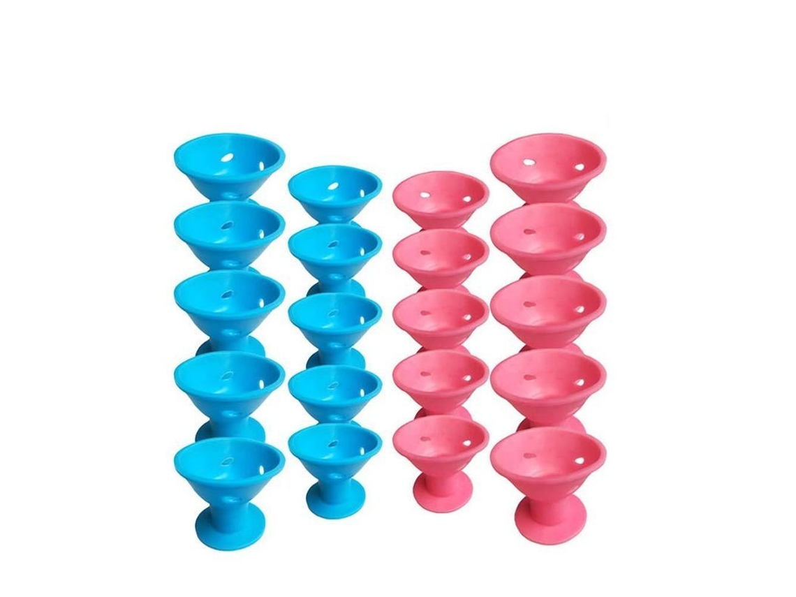 Bigotes De Silicona Para El Cabello, Bigotes Nocturnos, 20 Unidades, Bigotes Suaves, No Dañan El Cabello, Reutilizables.