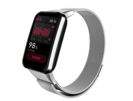 Correa de reloj inteligente para Xiaomi Mi Band 7 Pro Milan Correa magnética de metal (Plata)