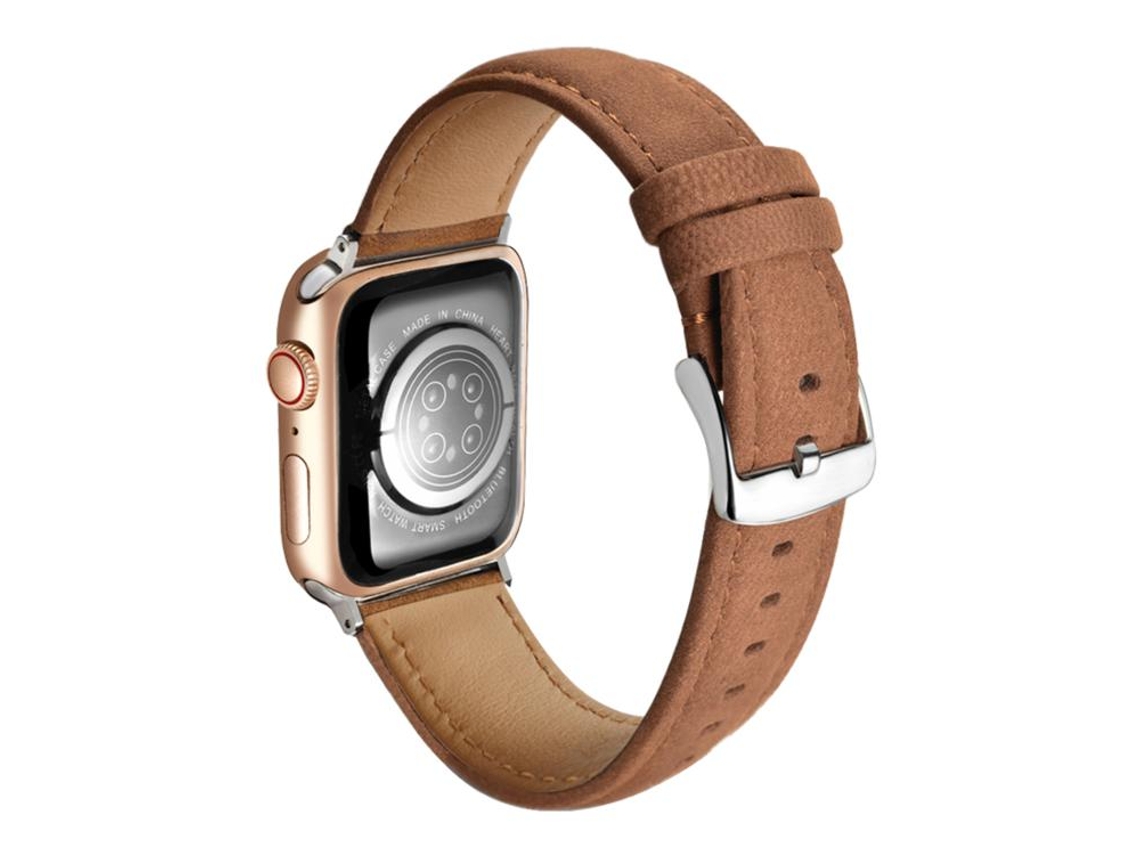 Correa de gamuza de cuero genuino FWINL de doble cara para Apple Watch (42 x 38 mm)